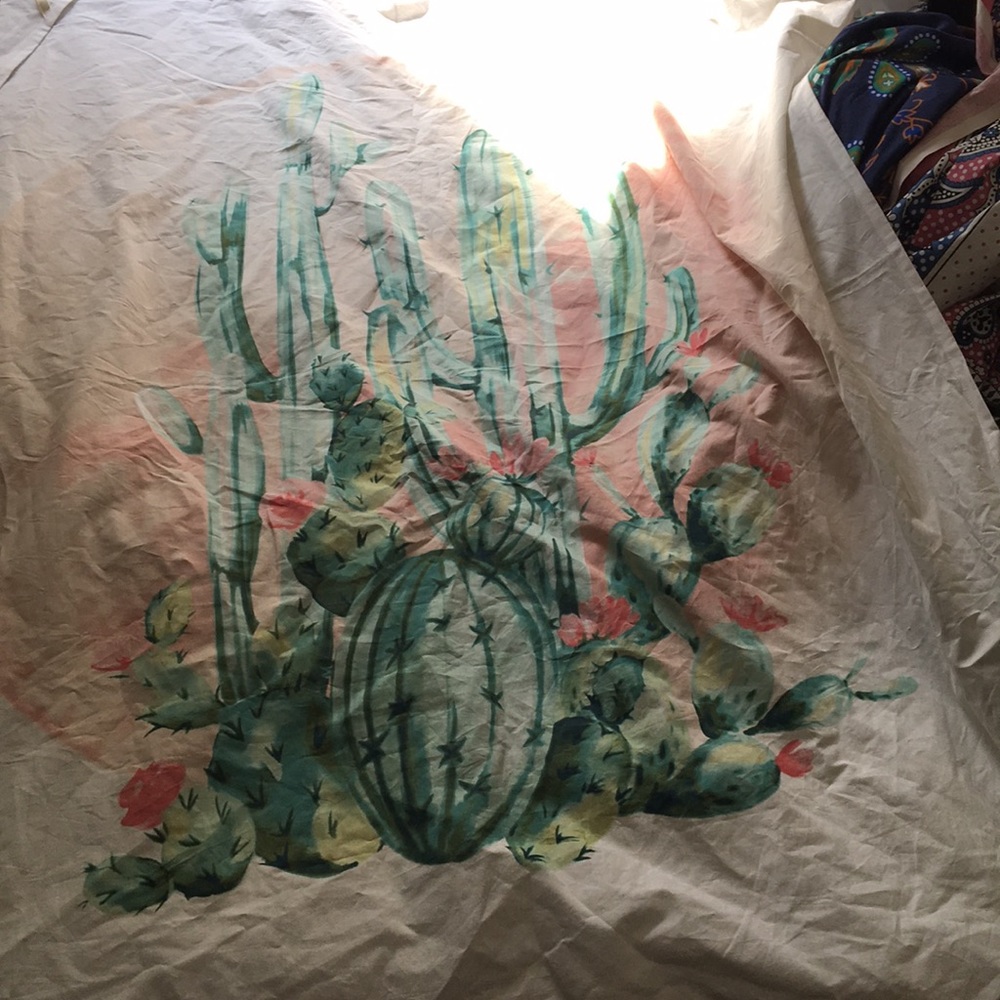 Cactus tapestry (will iron and re take pictures)
